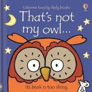 That's Not My Owl by Fiona Watt Usborne Touchy Feely Baby Board Book Like New